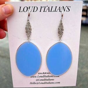 Blue Dangle Earrings
